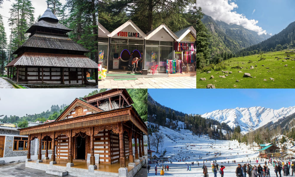 Day 4: Manali Sightseen :- Hidimba Temple,Club House,Green Valley,Vashisht Temple,Solang Valley
