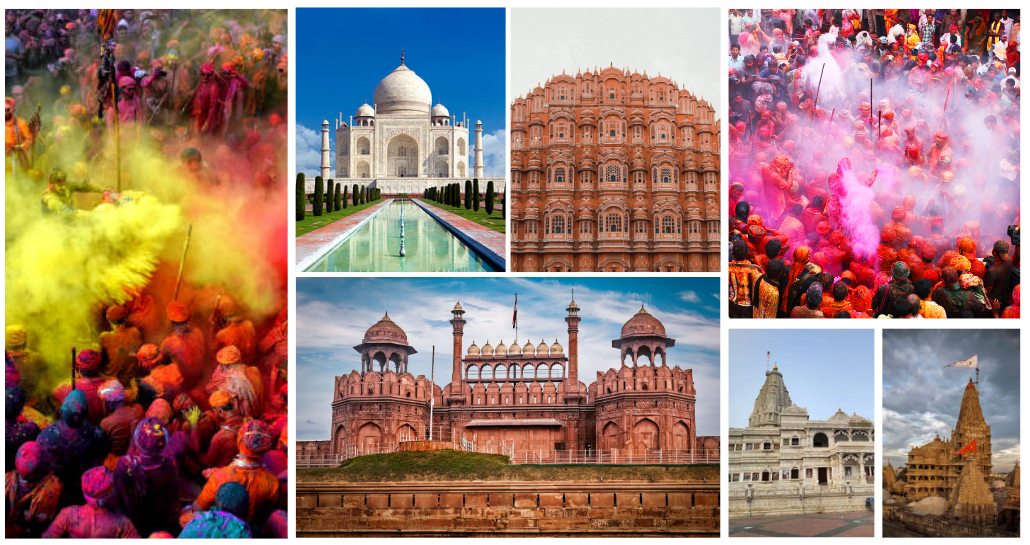 Golden Triangle Tour Package With Mathura Vrindavan With Colourful Festival Holi With Private Driver With Car Golden Triangle Tour Package With Mathura Vrindavan With Colourful Festival Holi With Private Driver With Car