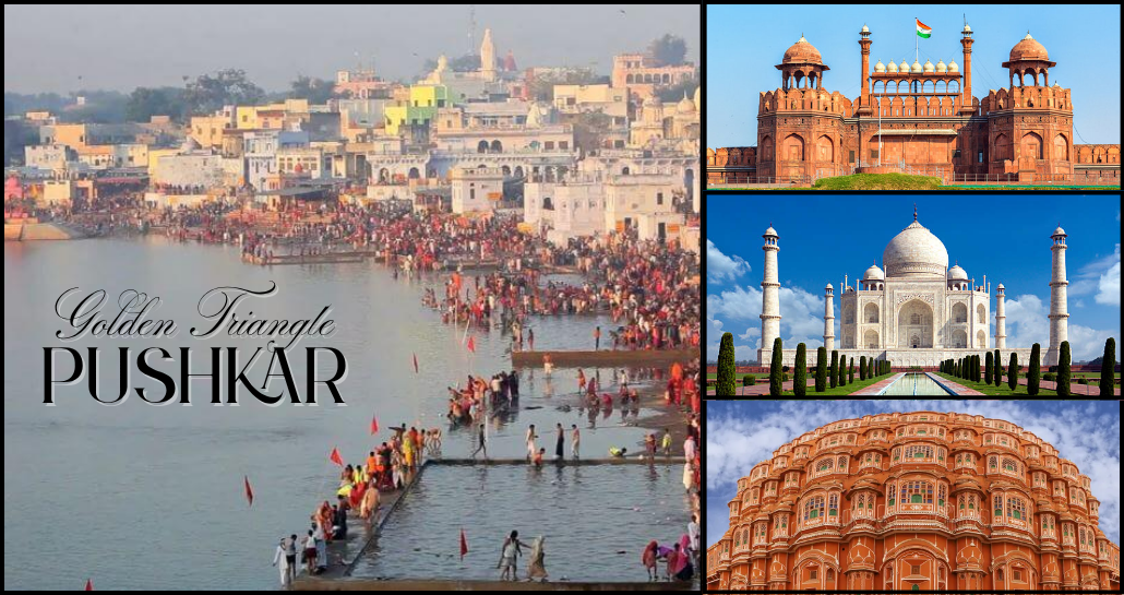 Golden Triangle Tour Package With Pushkar With Private Driver With Car
